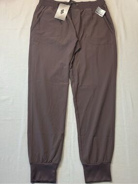 Soothfeel NWT Women's Lightweight Joggers‎ Taupe/Purple Size L Casual Athletic